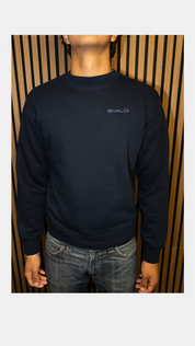 Who cares I'm already late - Navy Blue CREWNECK
