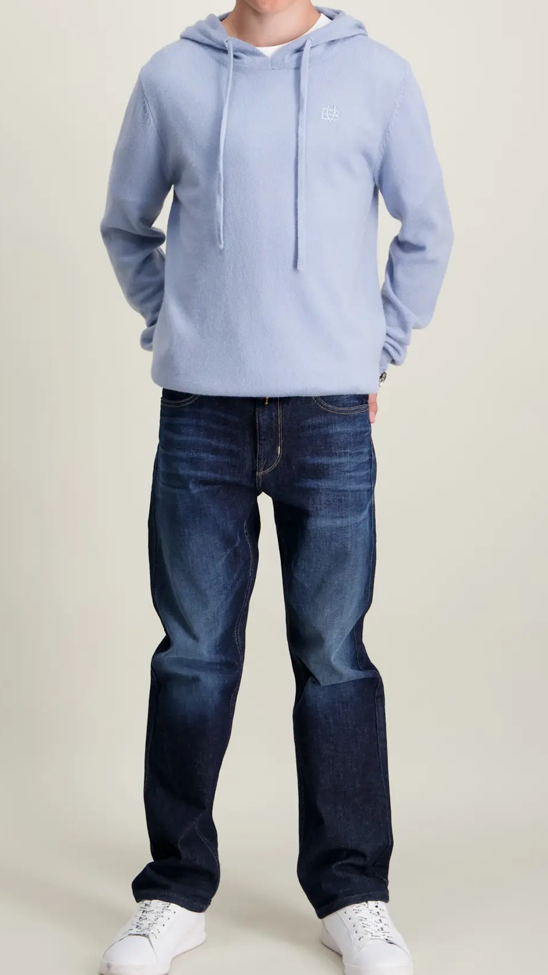 Lusso Morbido - Light Blue Hoodie