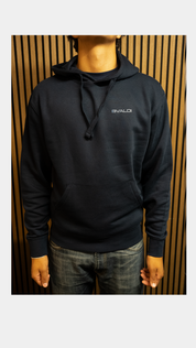 Who cares I'm already late - Navy Blue Hoodie