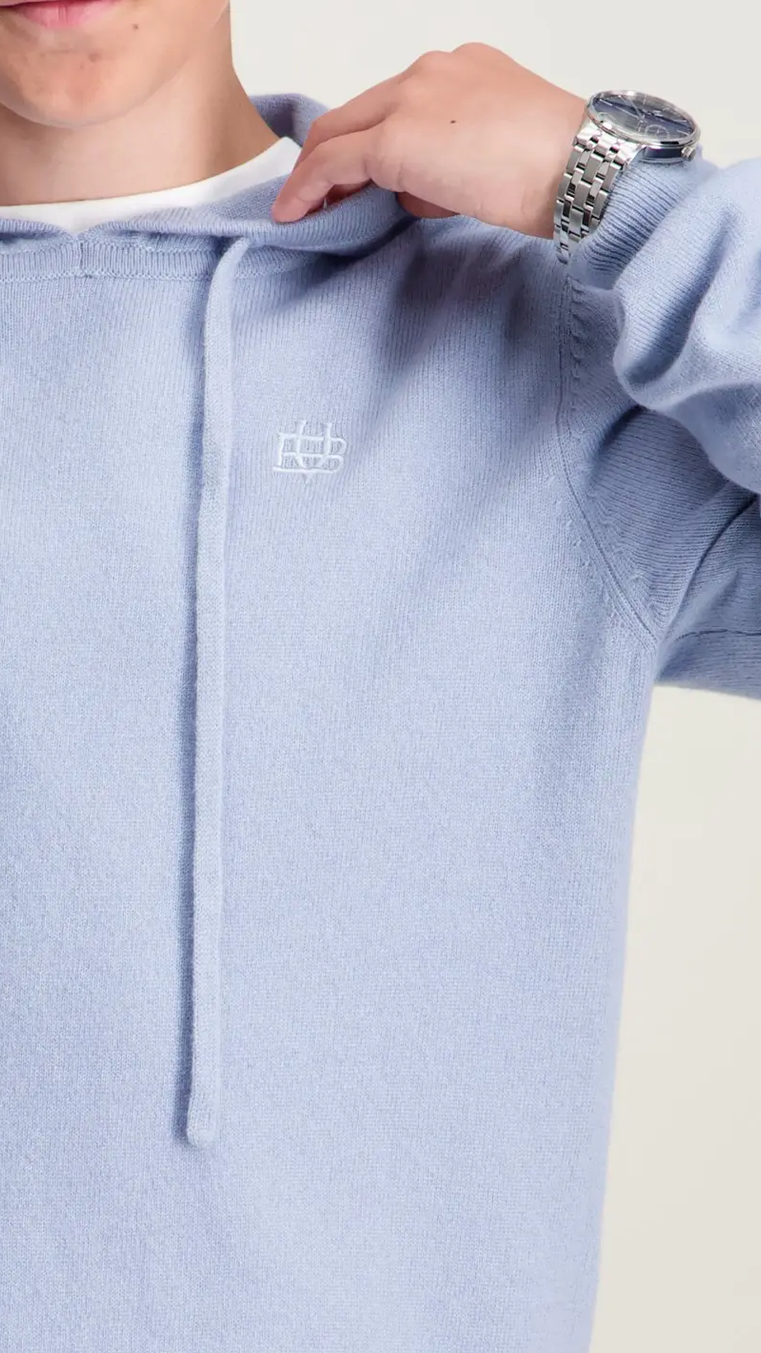 Lusso Morbido - Light Blue Hoodie