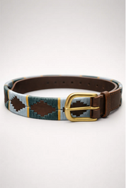 Polo belt - Green - Lightblue
