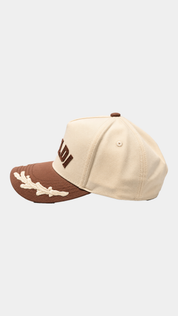 BVALDI Heritage Club Cap - Cream/Brown