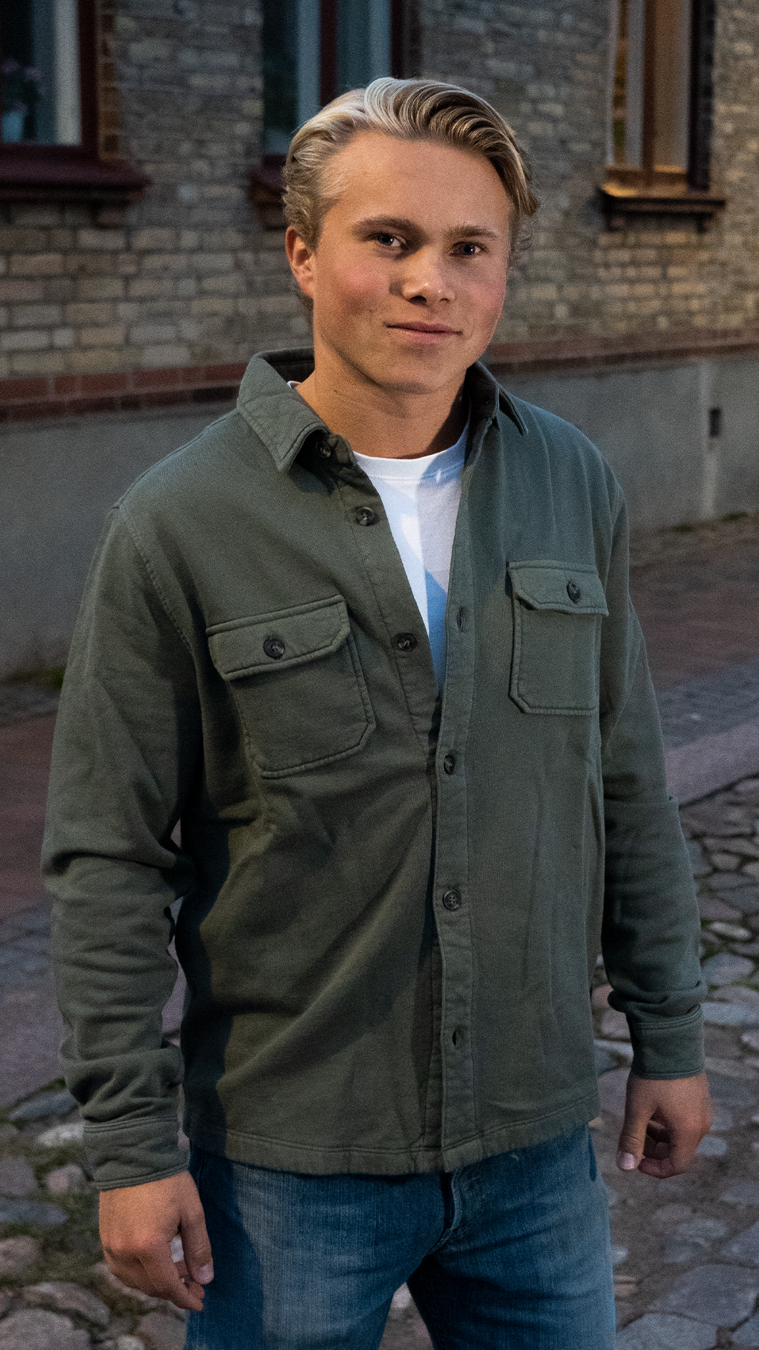 Terra Overshirt - Navy Green