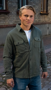 Terra Overshirt - Navy Green