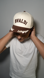 Heritage Club Cap - Cream/Brown