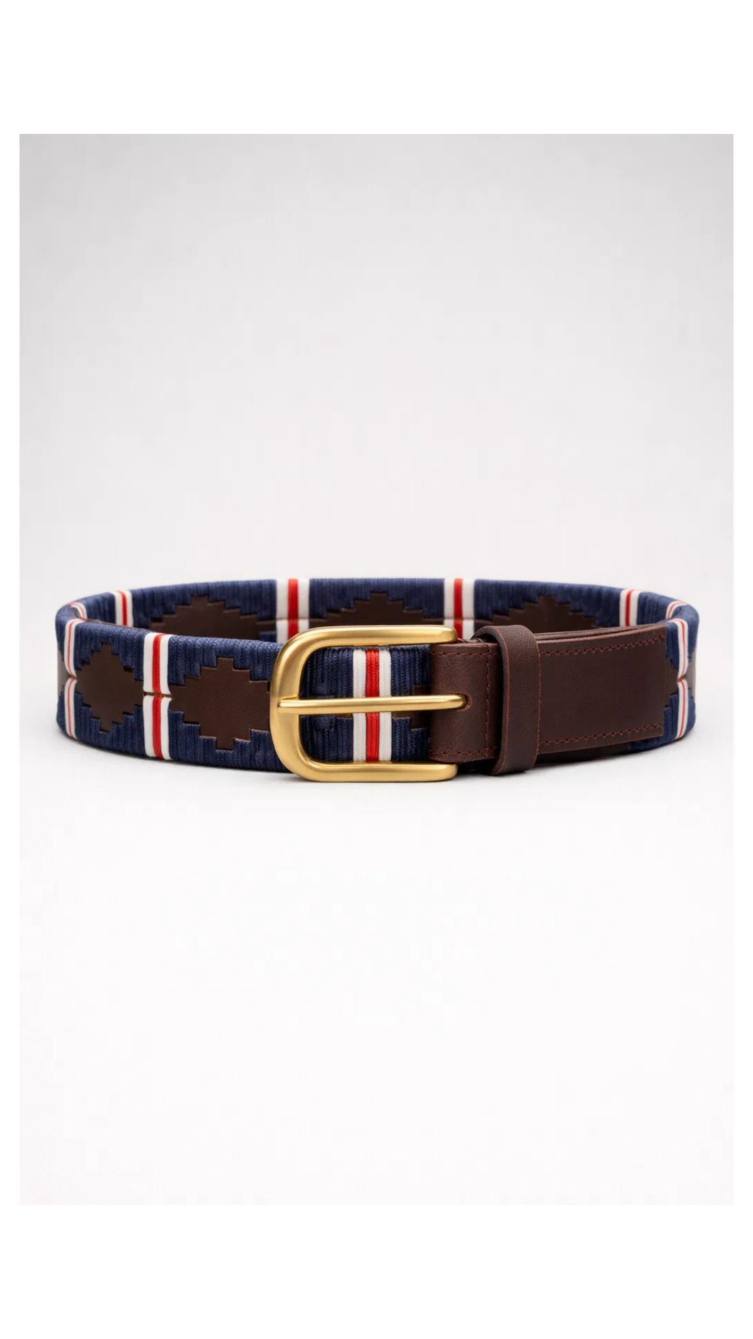 Polo belt - Navy Blue - Red - White