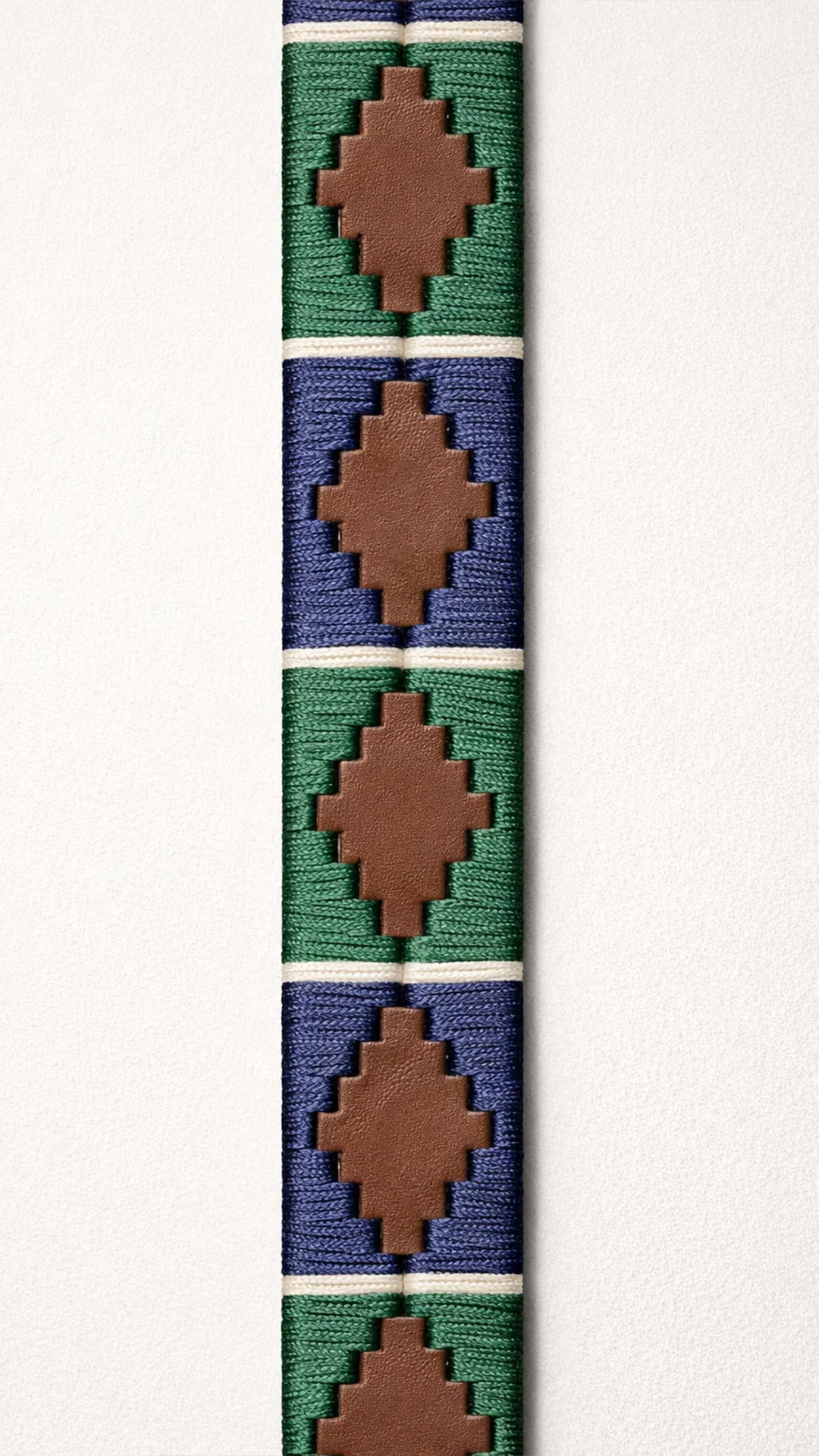 Polo belt - Navy Blue - Green - White