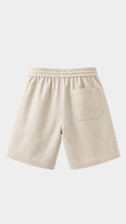 Riviera Linen Blend Shorts - beige