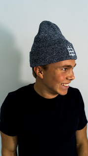 BV Beanie - Grey x Navy Blue