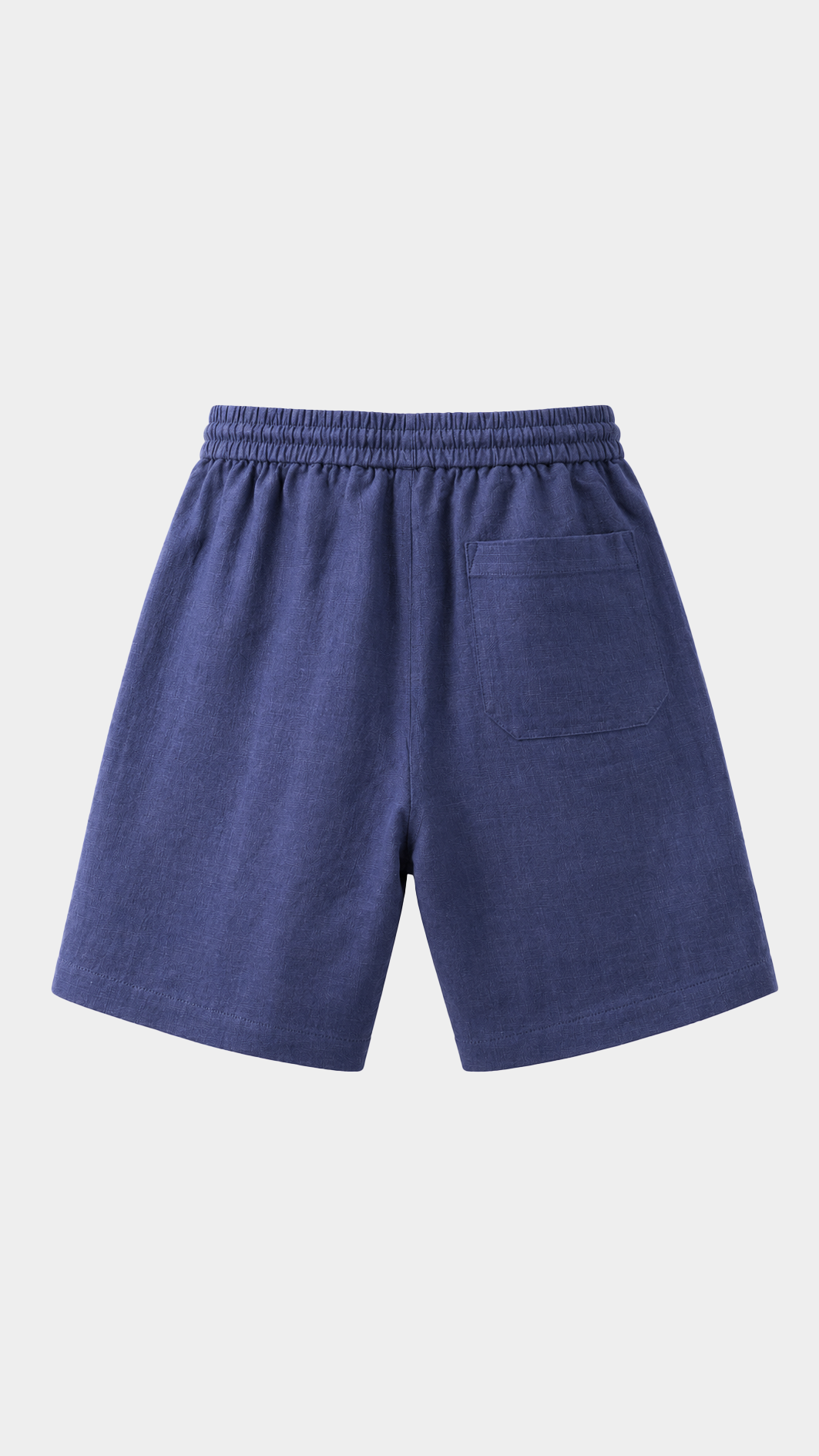 Riviera Linen Blend Shorts - Navy Blue