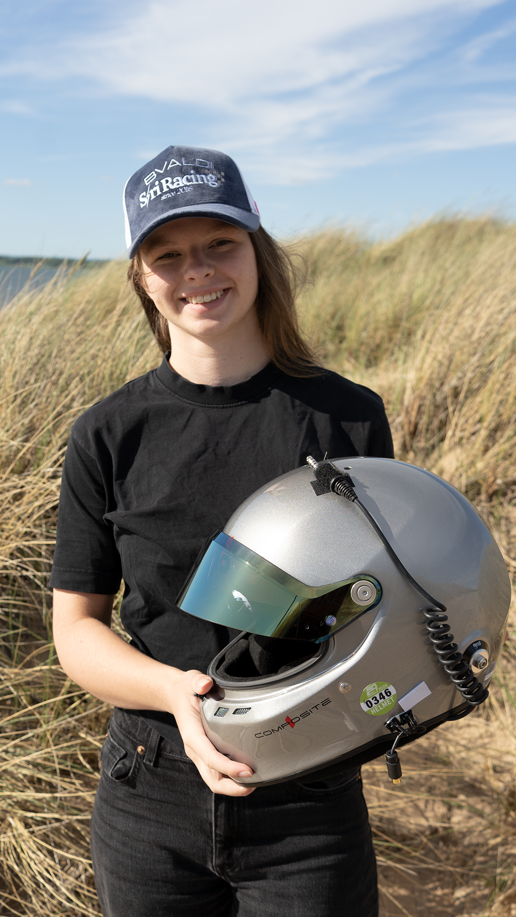 Siri Racing Cap - Navy Blue